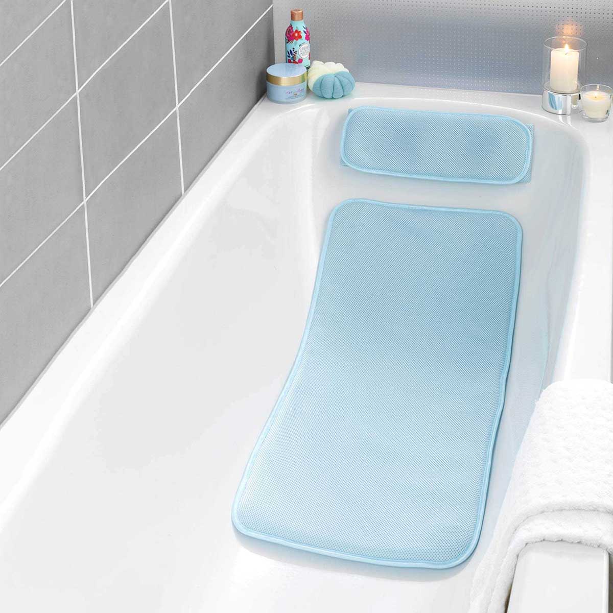 Badewannenmatte mit Kissen Badewannenmatte mit Kissen