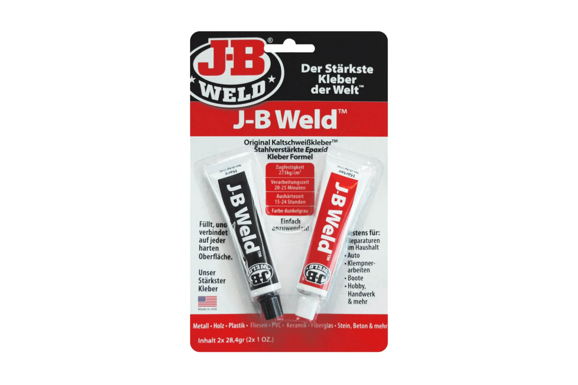 JB Weld 2-Komponenten-Kleber, 2x 28 g