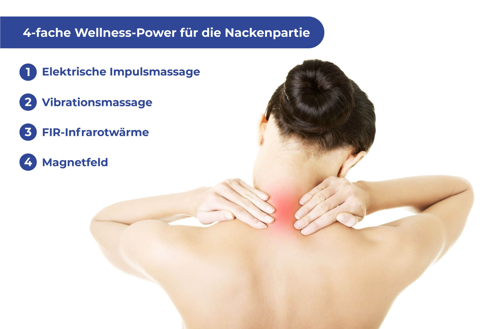 Massagegerät Nacken mit Impuls Massage 2E