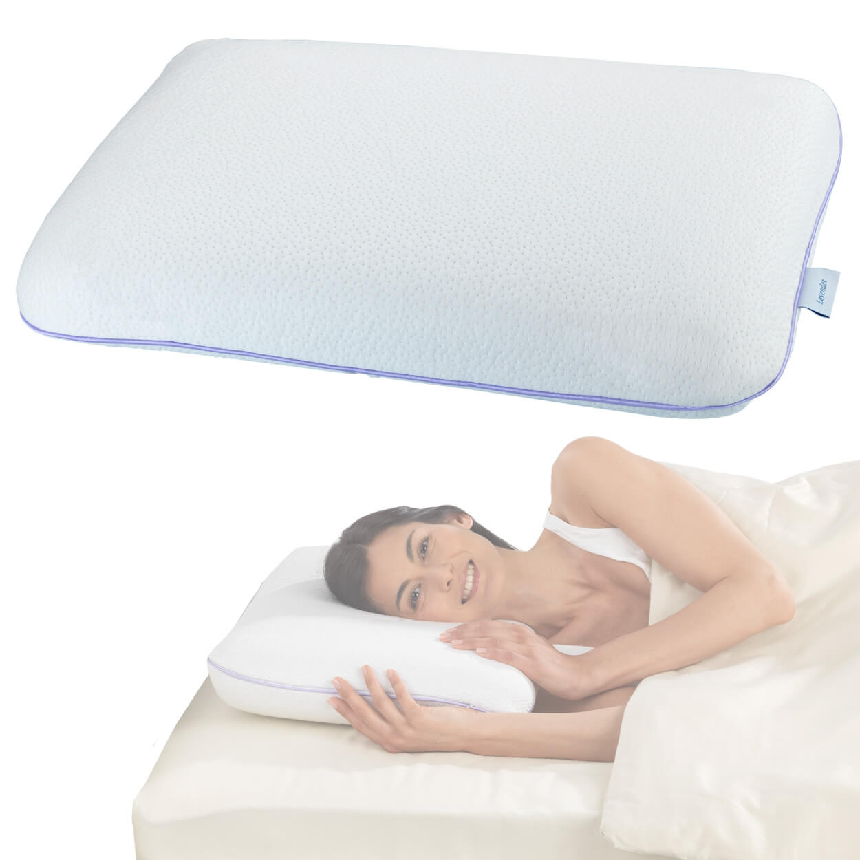 Kissen-Ersatzbezug mit Lyocell, 40 x 60 x 12 cm Kissen-Ersatzbezug mit Lyocell, 40 x 60 x 12 cm
