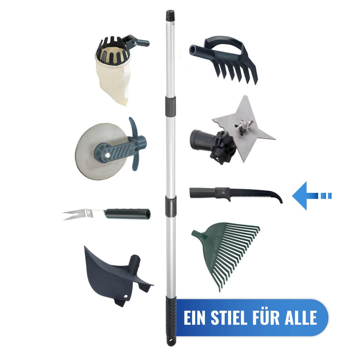 Astsäge mit Teleskopstiel 2in1