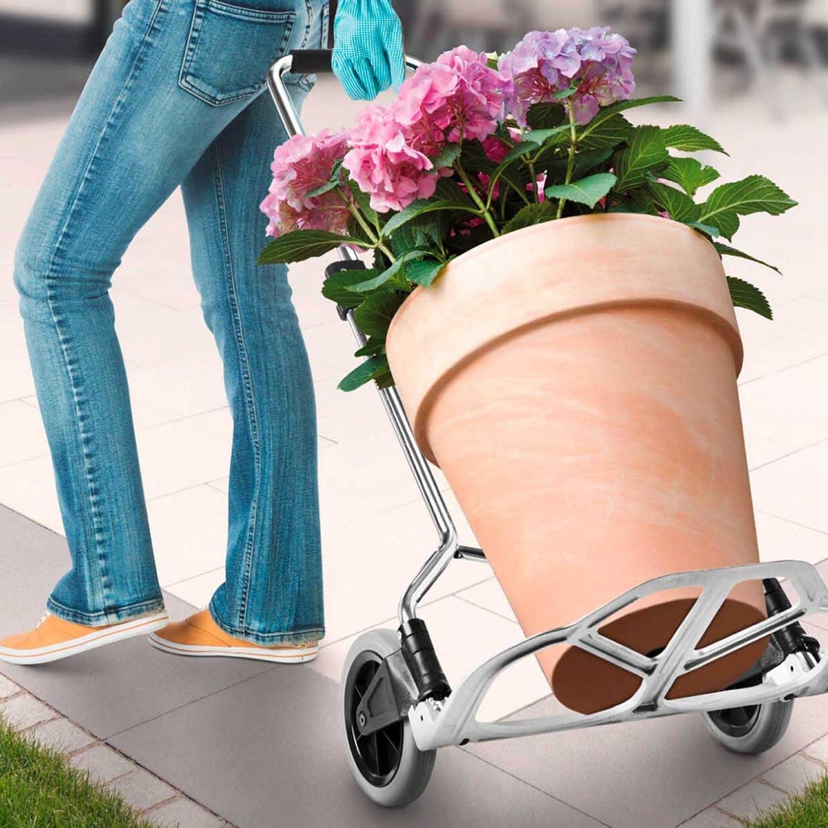 Transportkarren SLIM chrom Transportkarren SLIM chrom