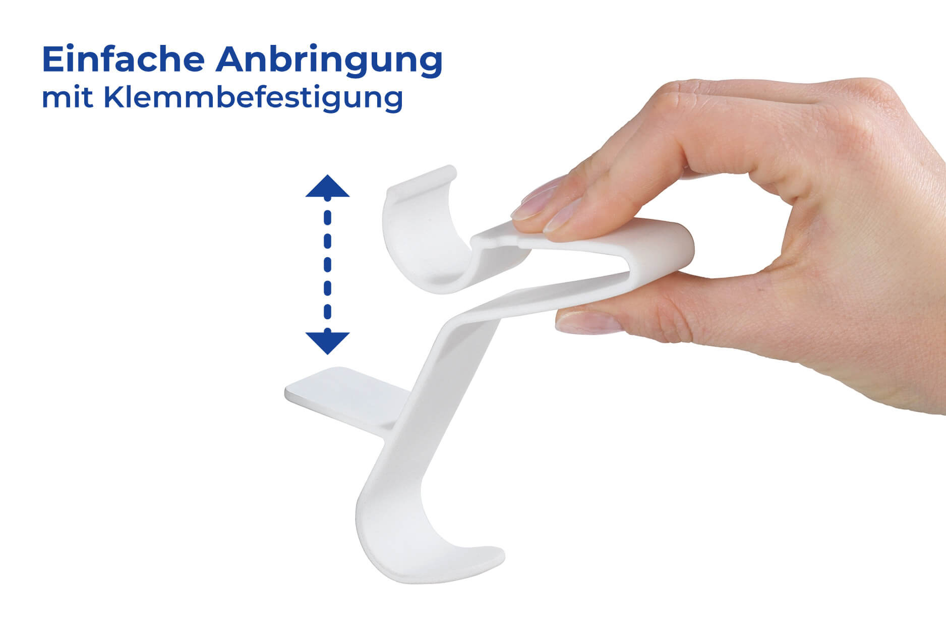 Rundheizkörper-Haken weiß FLEXI 3er