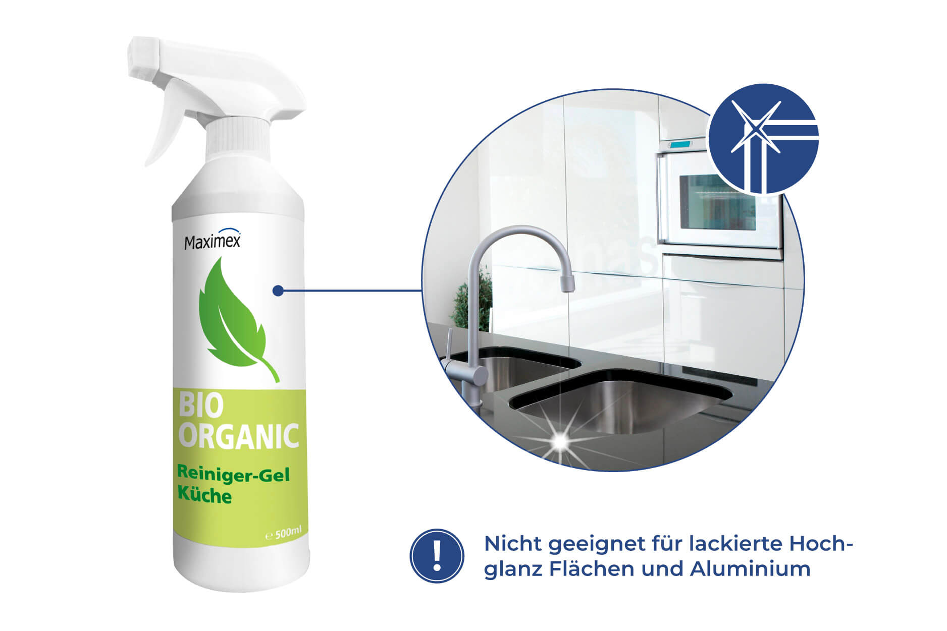 BIO Küchen Reiniger Gel, 500 ml BIO Küchen Reiniger Gel, 500 ml