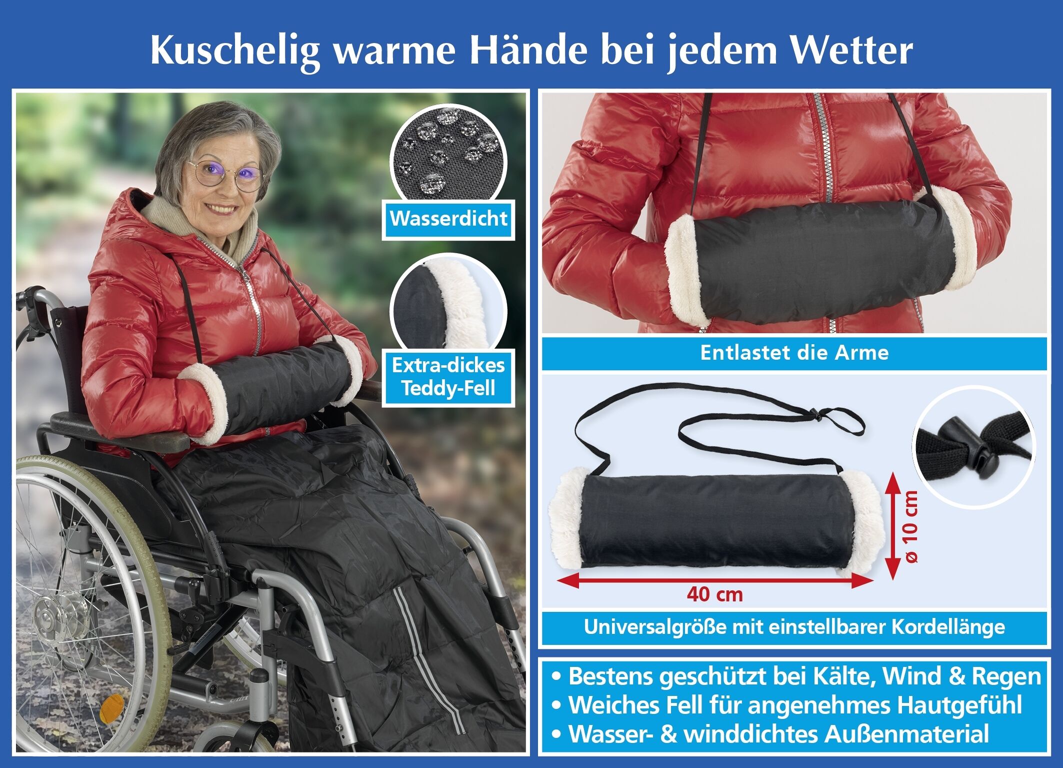 Handwärmer mit Innenfell