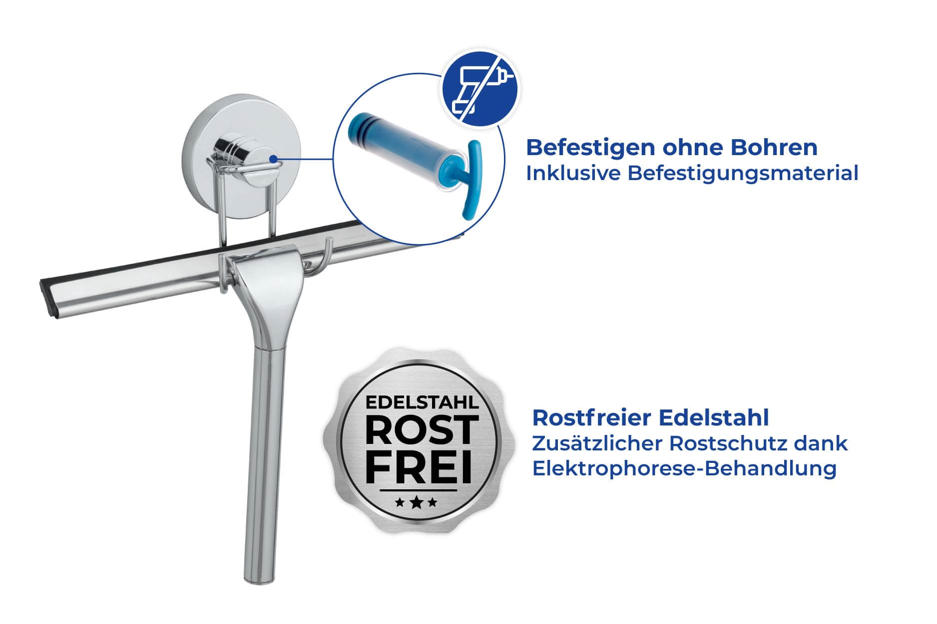 Vacuum-Loc® Duschabzieher Vacuum-Loc® Duschabzieher