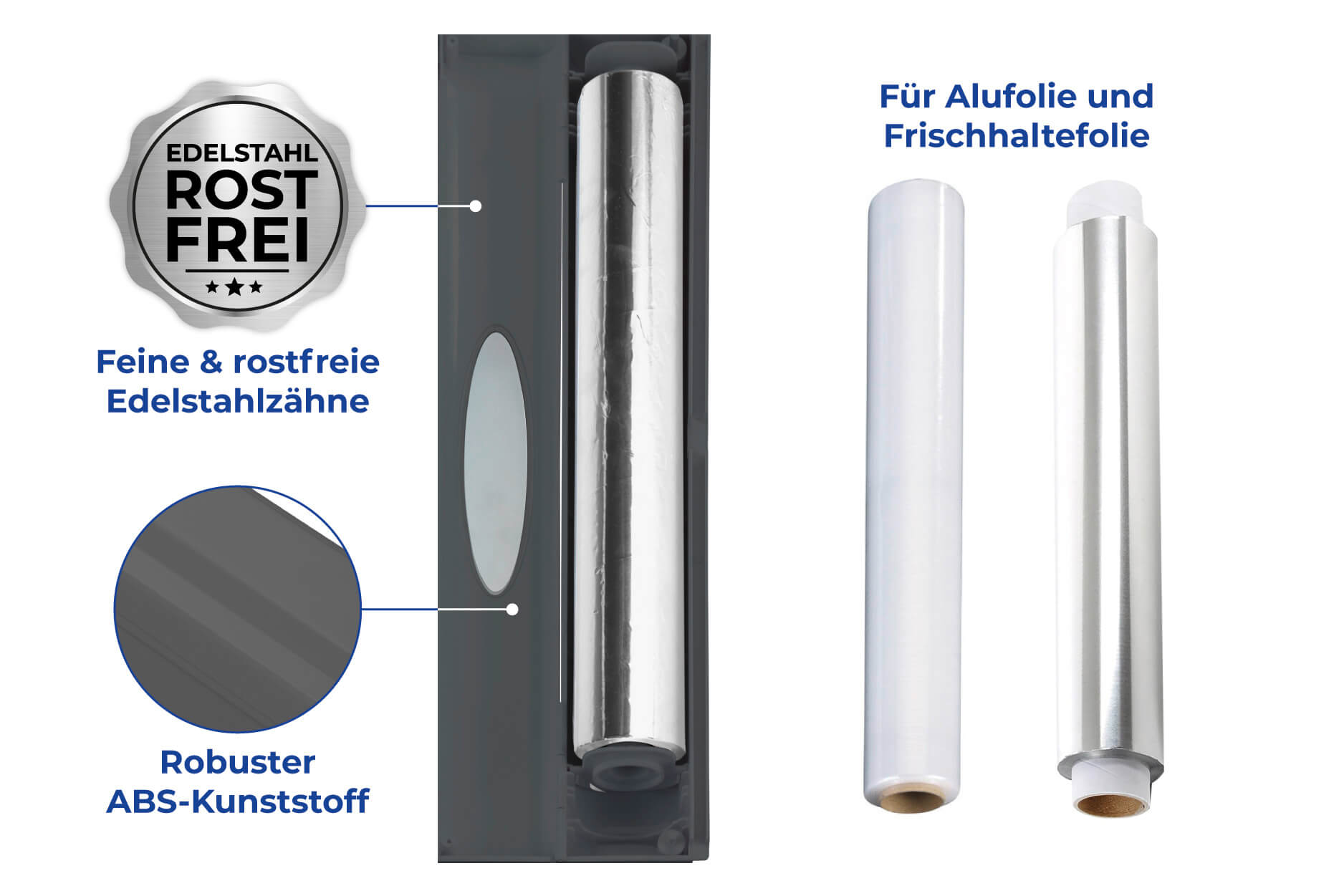 Folienspender Perfect-Cutter, anthrazit Folienspender Perfect-Cutter, anthrazit