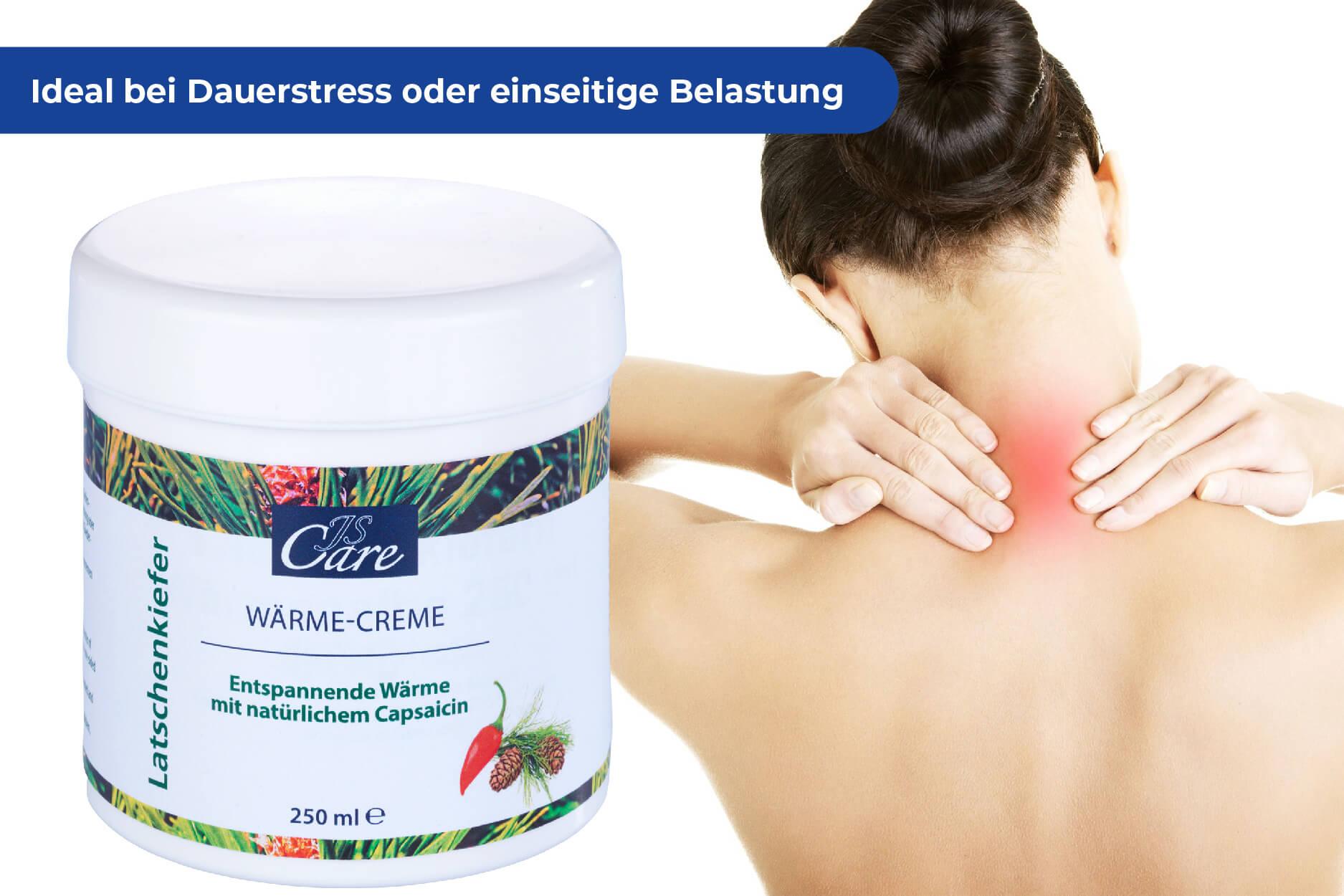 JS Care Latschenkiefer Wärme-Creme, 250 ml