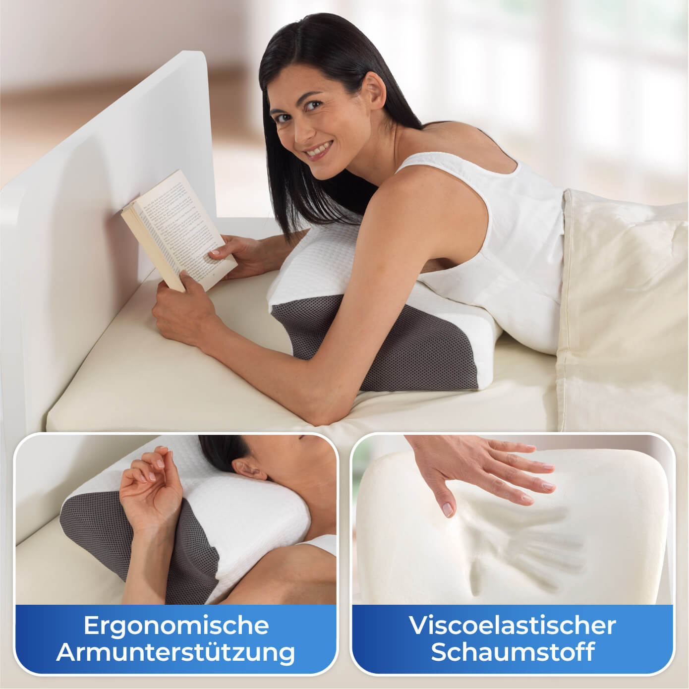 Seitenschläfer-Nackenstützkissen Visco Seitenschläfer-Nackenstützkissen Visco