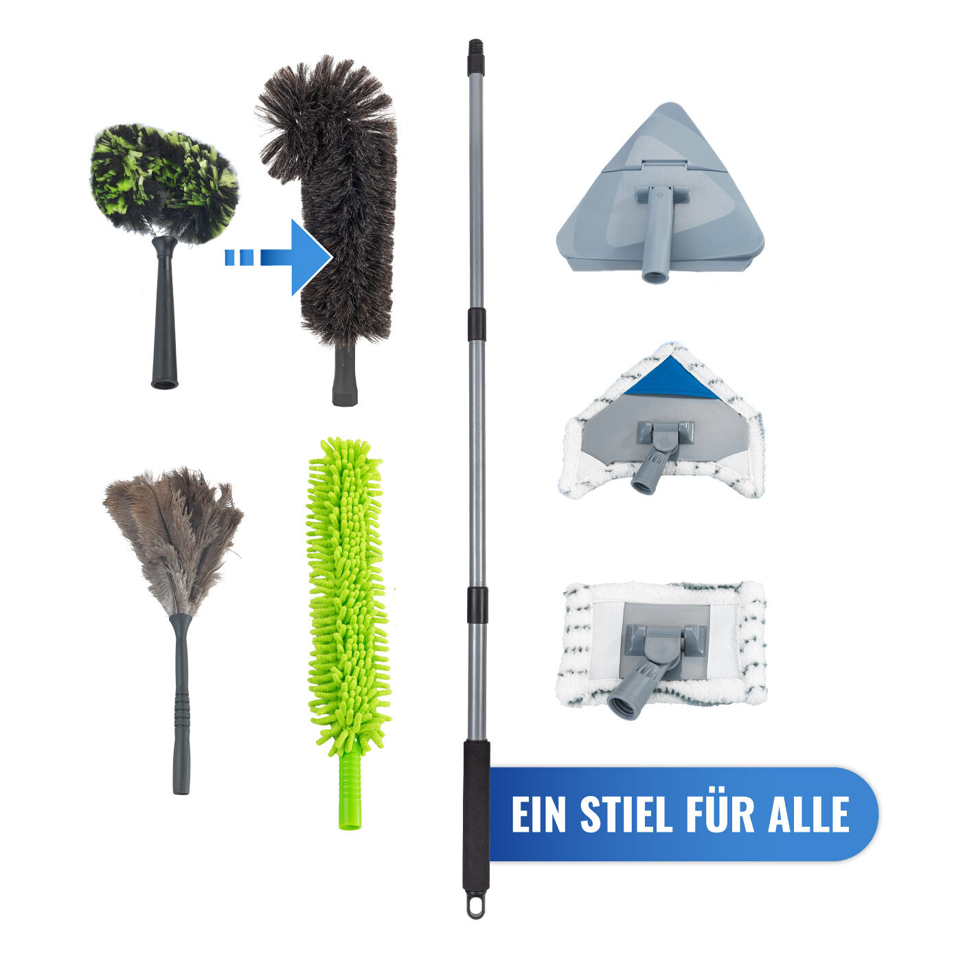 Ziegenhaar-Staubbesen inkl. Teleskopstiel