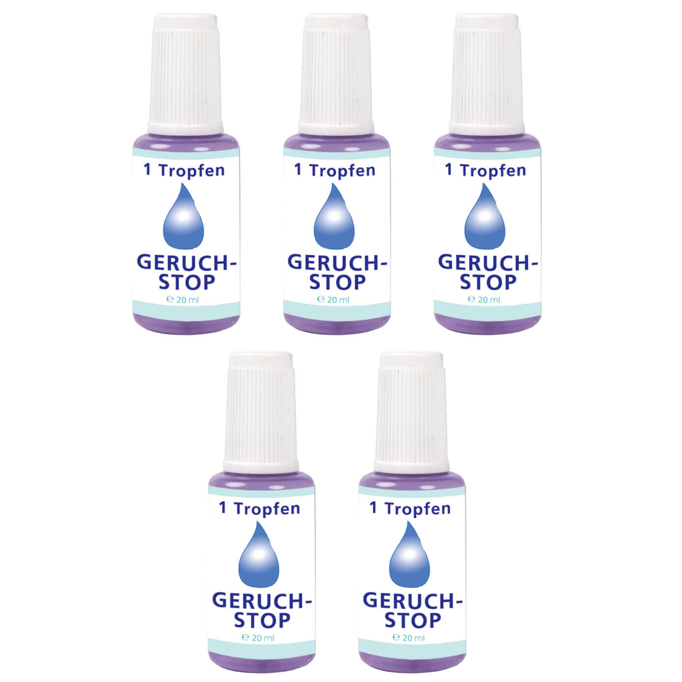 1-Tropfen Geruch-STOP 20 ml, 5er Set