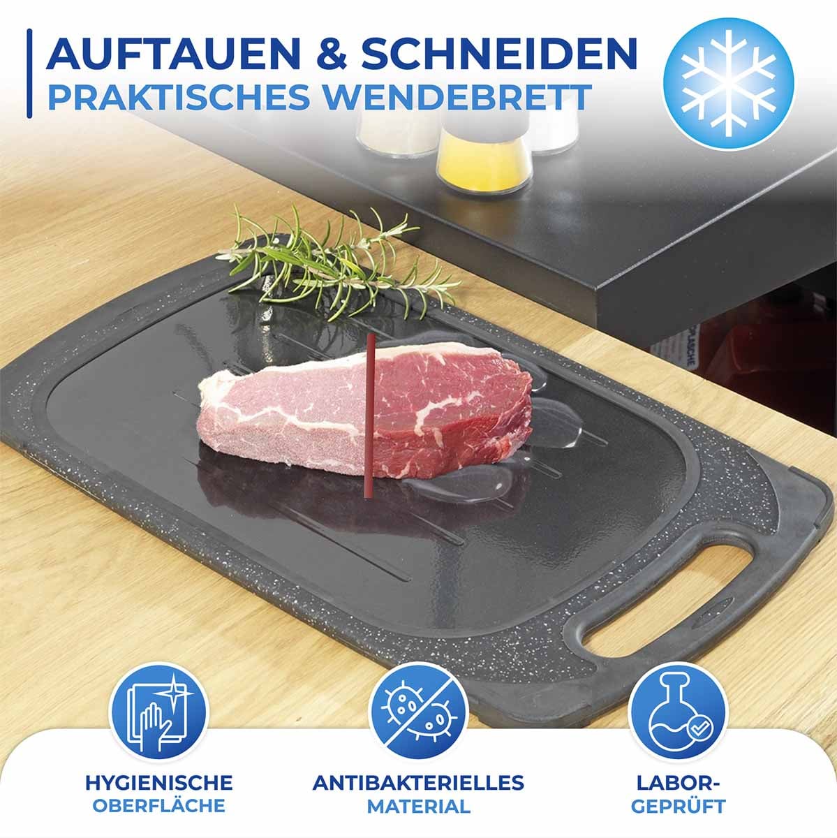 Wende-Auftau- & Schneidebrett Wende-Auftau- & Schneidebrett
