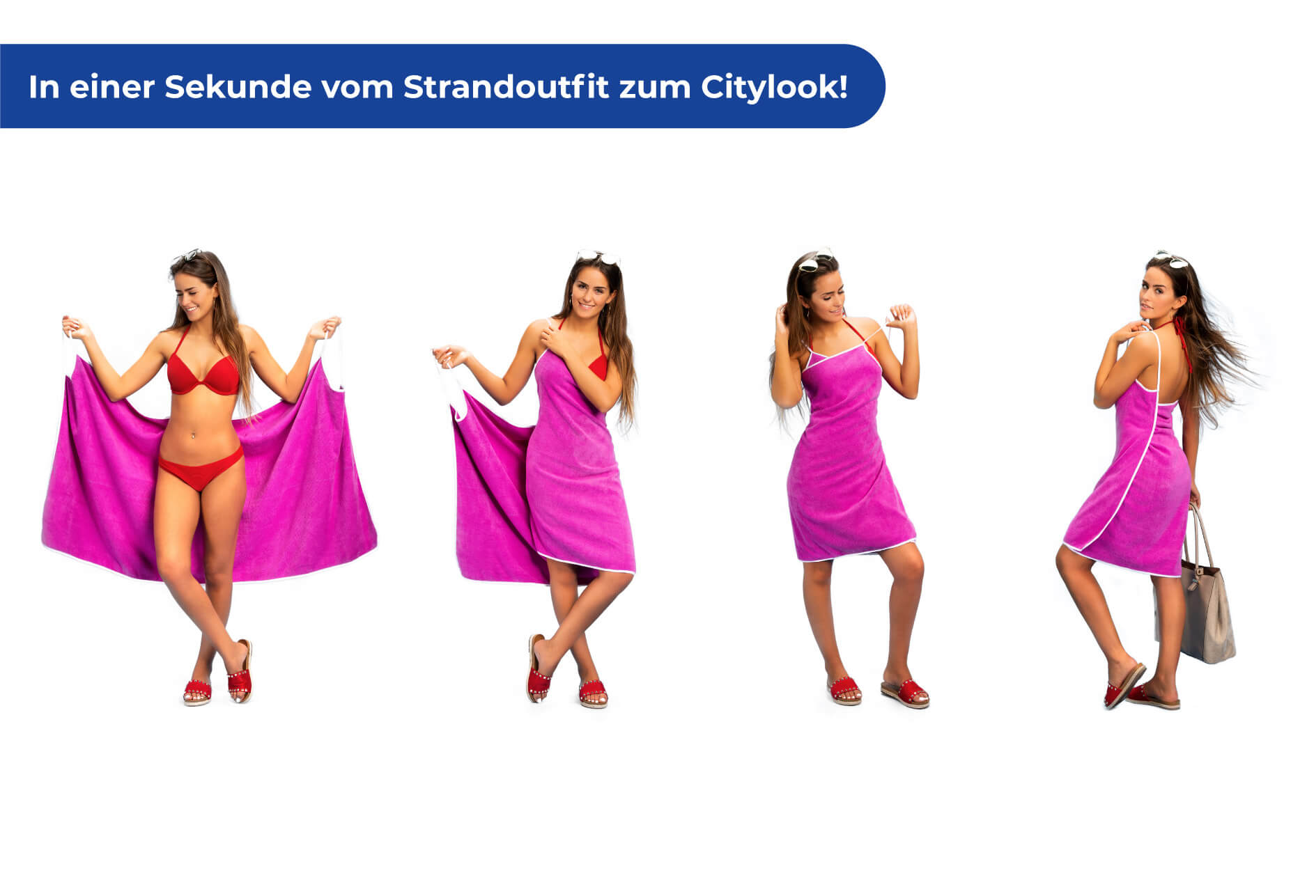 Handtuchkleid und Strandkleid Damen