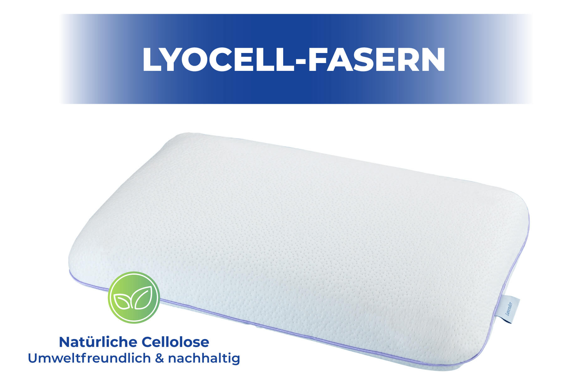 Kissen-Ersatzbezug mit Lyocell, 40 x 60 x 12 cm Kissen-Ersatzbezug mit Lyocell, 40 x 60 x 12 cm