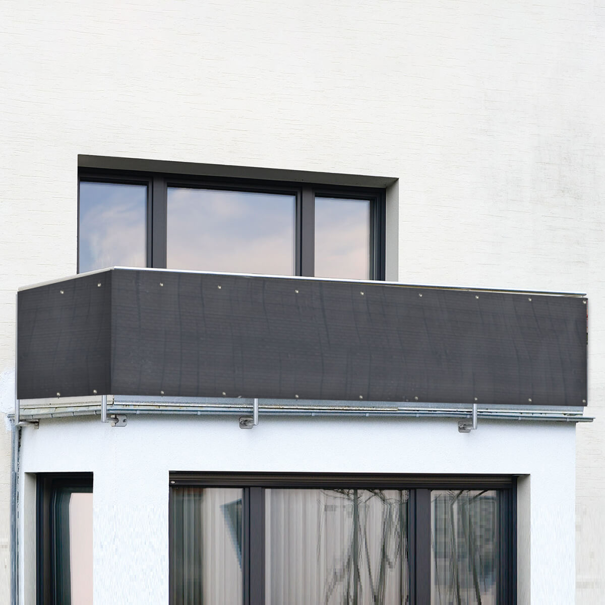 Balkon-Sichtschutz ANTHRAZIT UNI Balkon-Sichtschutz ANTHRAZIT UNI