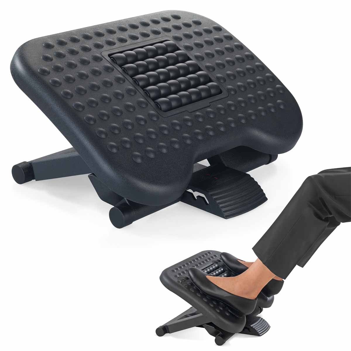 3in1 Verstellbare Fußstütze mit Massagerollen 3in1 Verstellbare Fußstütze mit Massagerollen