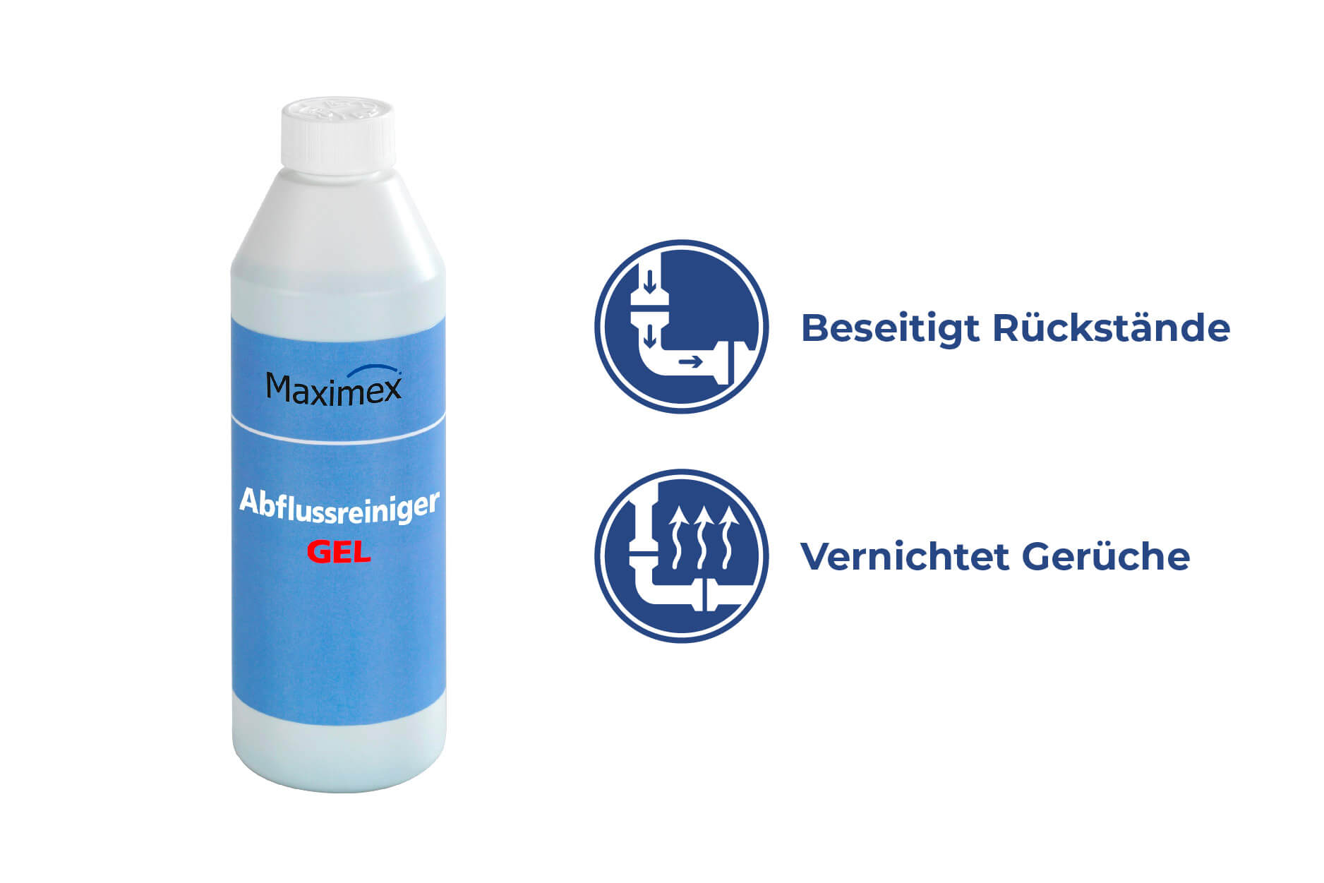 Gel Abflussreiniger flüssig, 500 ml Gel Abflussreiniger flüssig, 500 ml