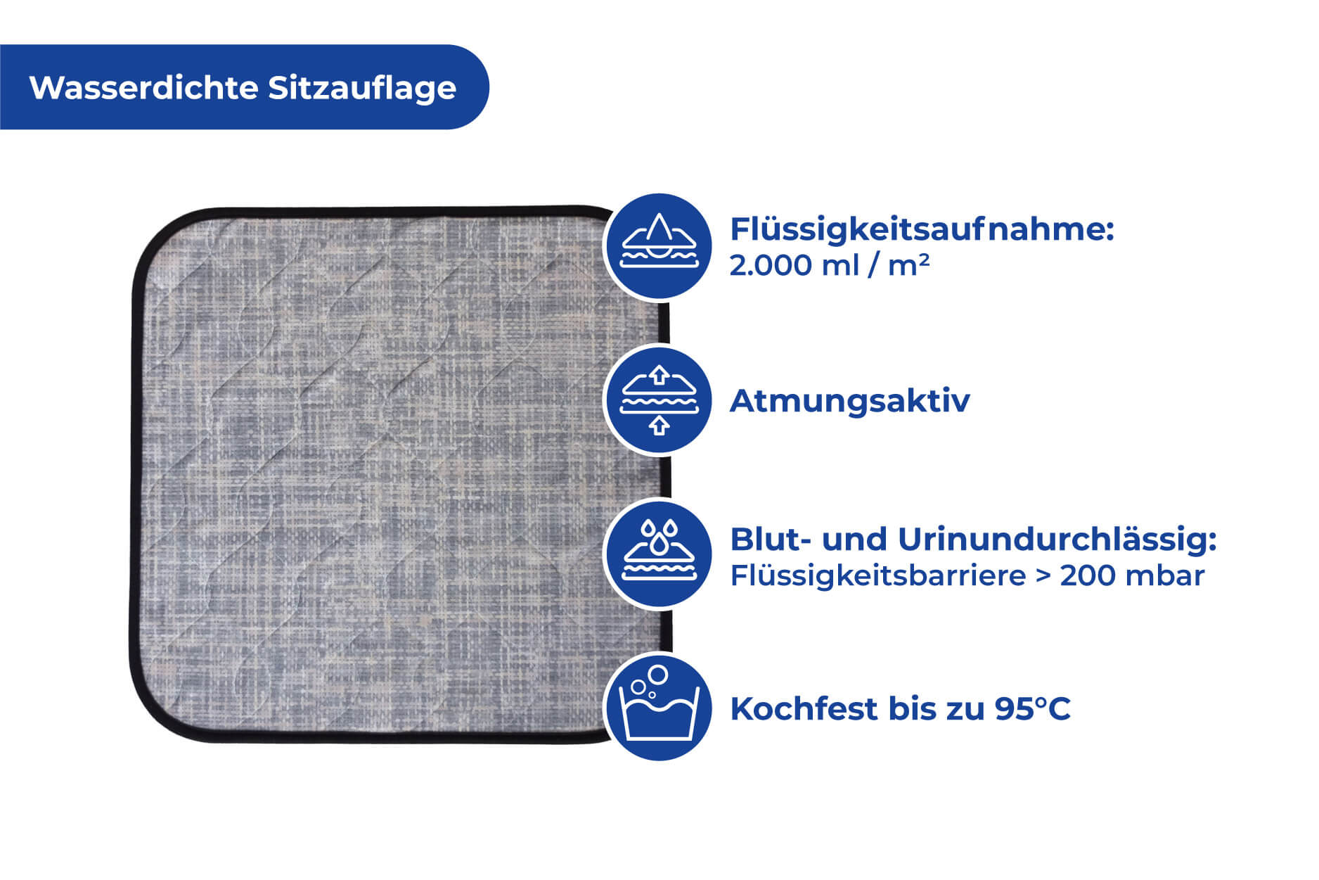 Sitzauflage wasserdicht