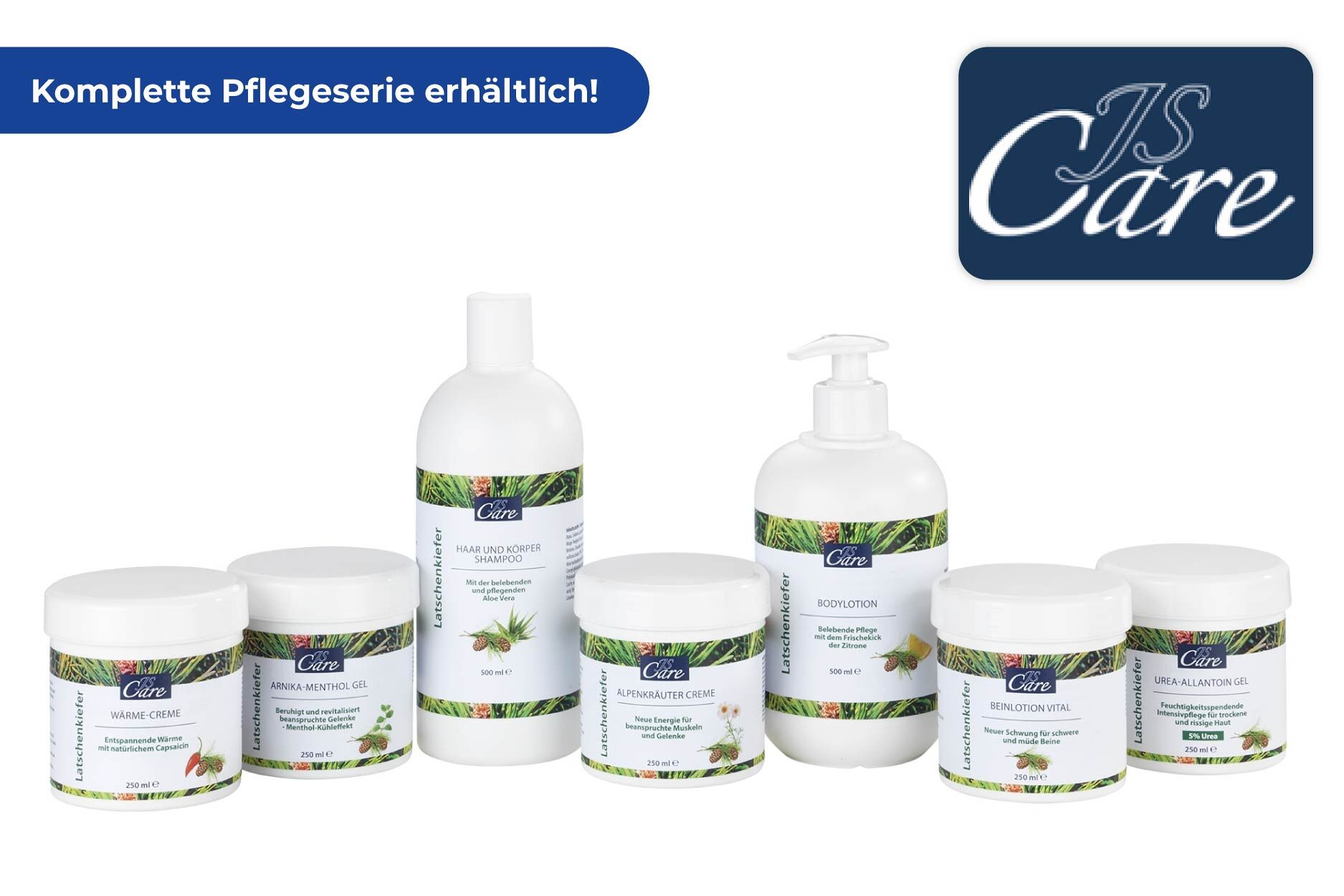 JS Care Latschenkiefer Haar- und Körper Shampoo, 500 ml