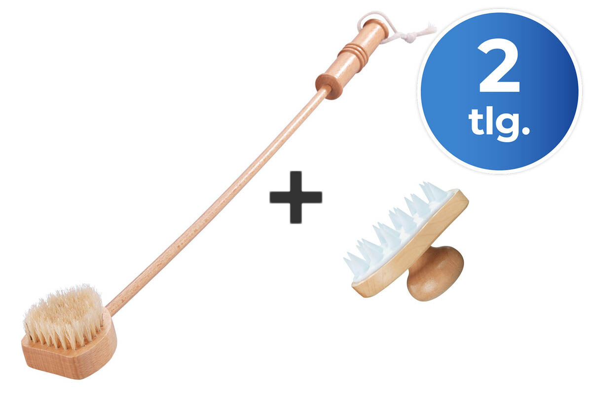 Massage-Bürsten Set, 2-teilig