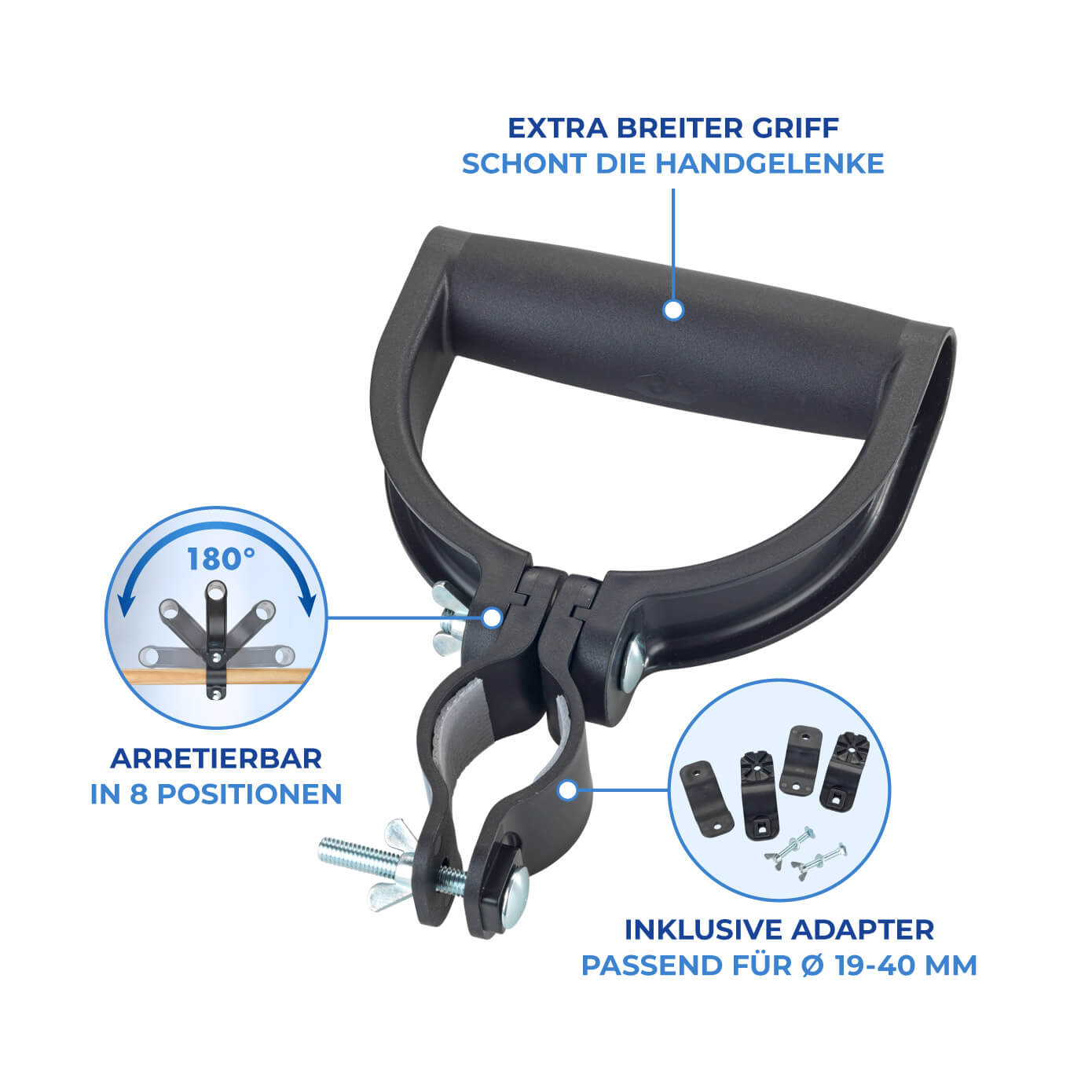 Universal-Griff ergonomisch 180°,2er Universal-Griff ergonomisch 180°,2er