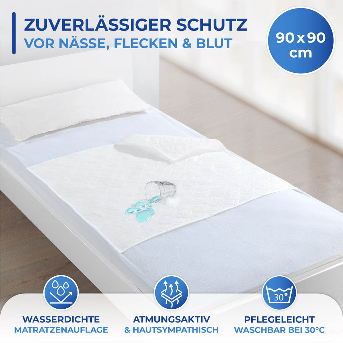 Betteinlage Aqua Stop 2er