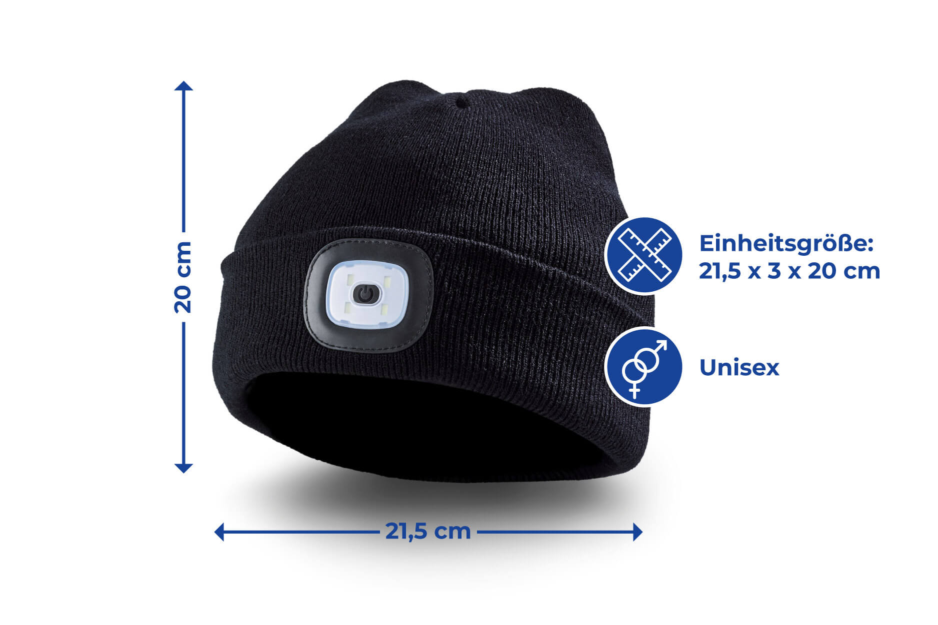 Beanie Mütze mit LED Licht Beanie Mütze mit LED Licht