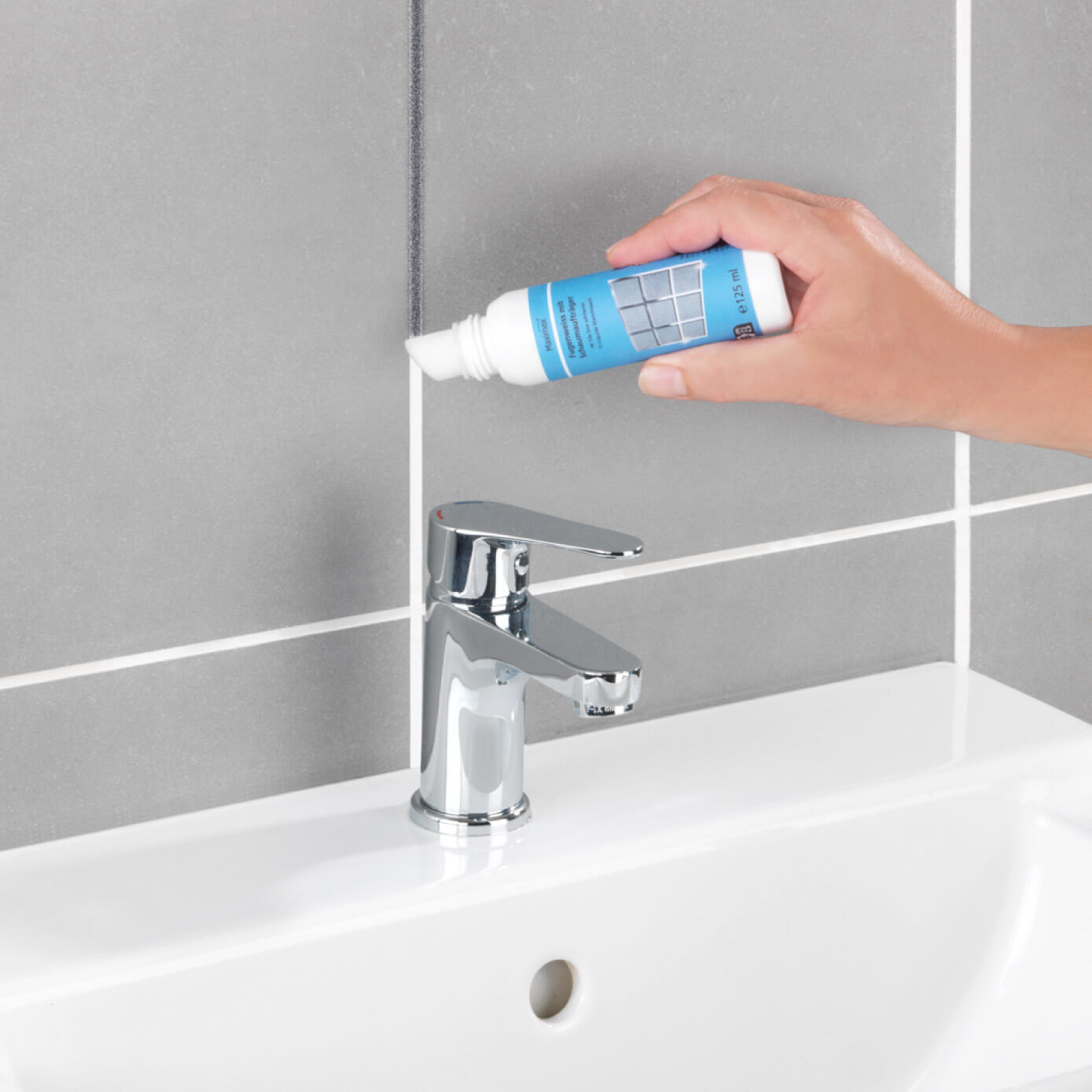 Fugenweiß mit Schwammaufträger 2x125 ml
