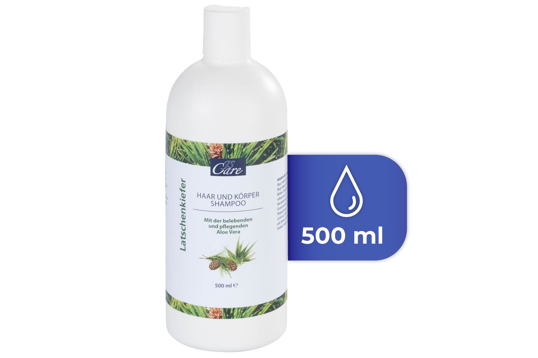 JS Care Latschenkiefer Haar- und Körper Shampoo, 500 ml