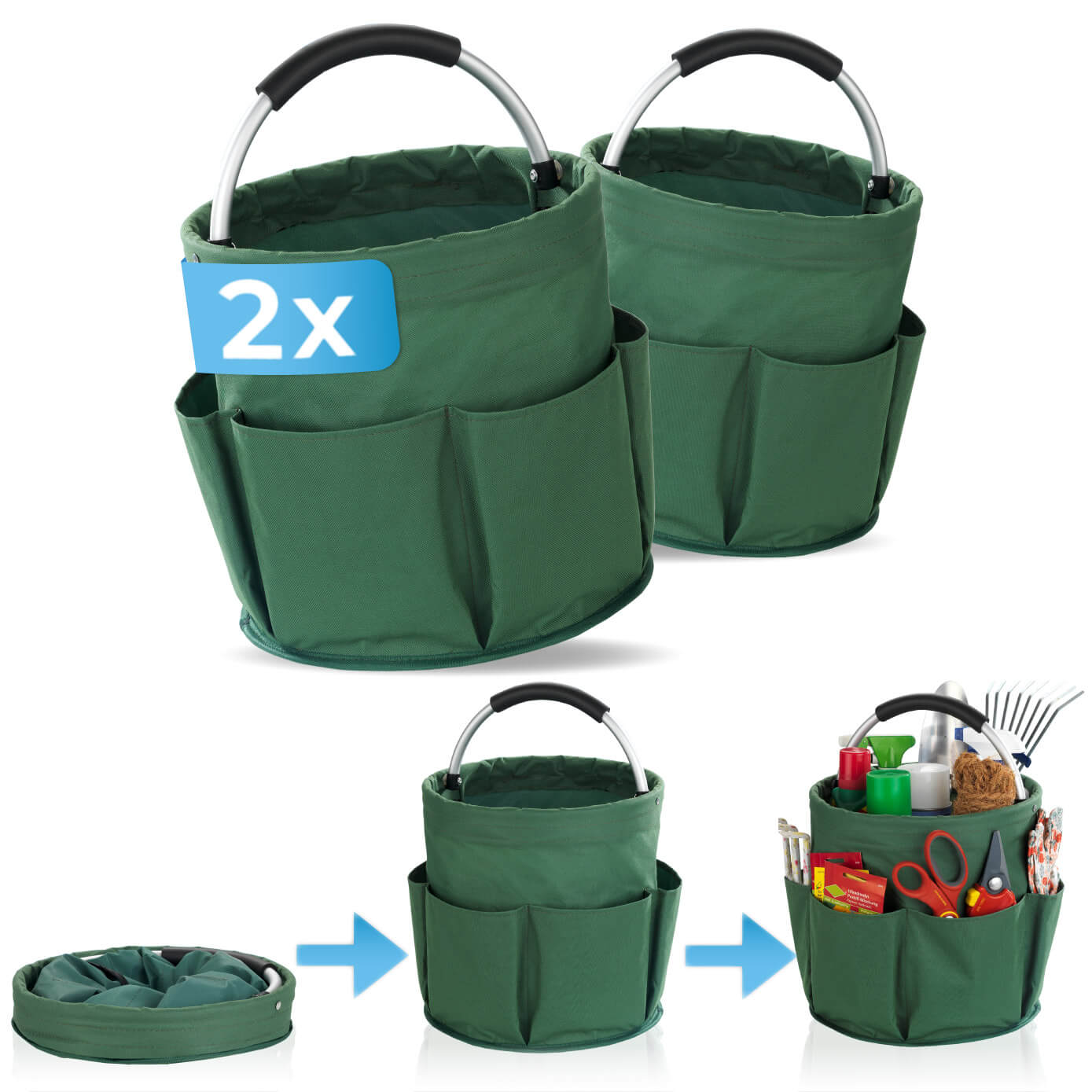 Universal-Reinigungs-Caddy Grün, 2er Set Universal-Reinigungs-Caddy Grün, 2er Set