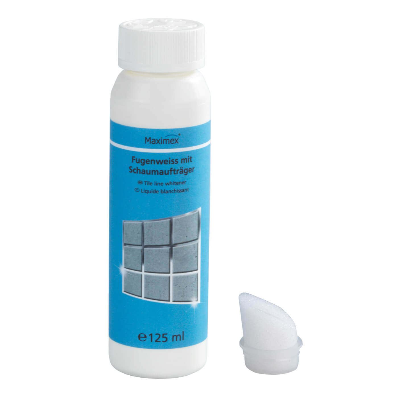Fugenweiß mit Schwammaufträger, 125 ml