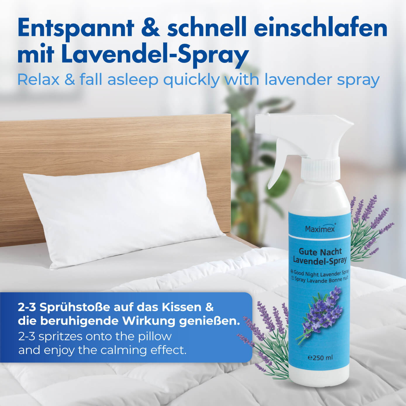 Gute Nacht Lavendel Spray, 250 ml