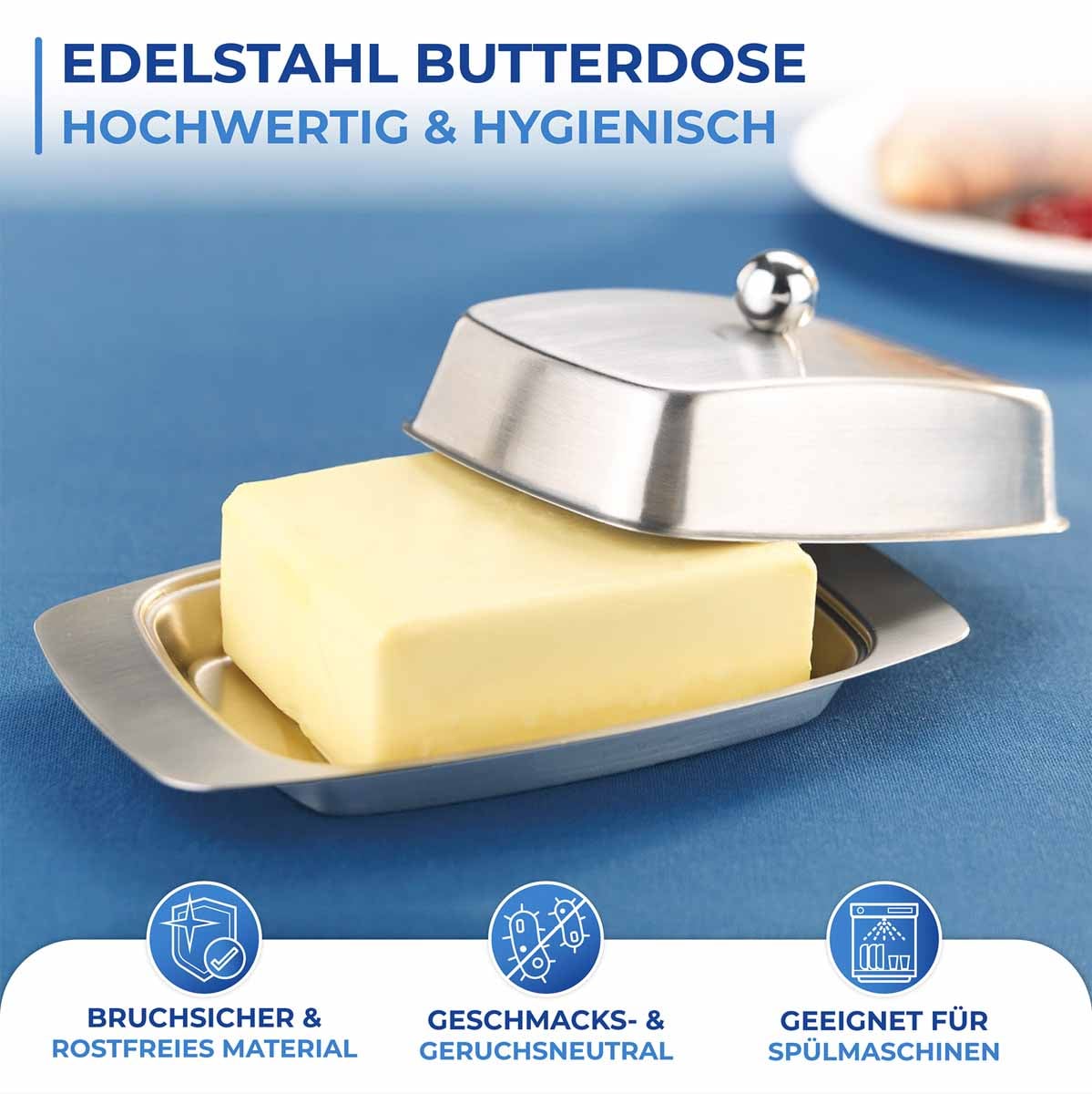 Butterdose Edelstahl