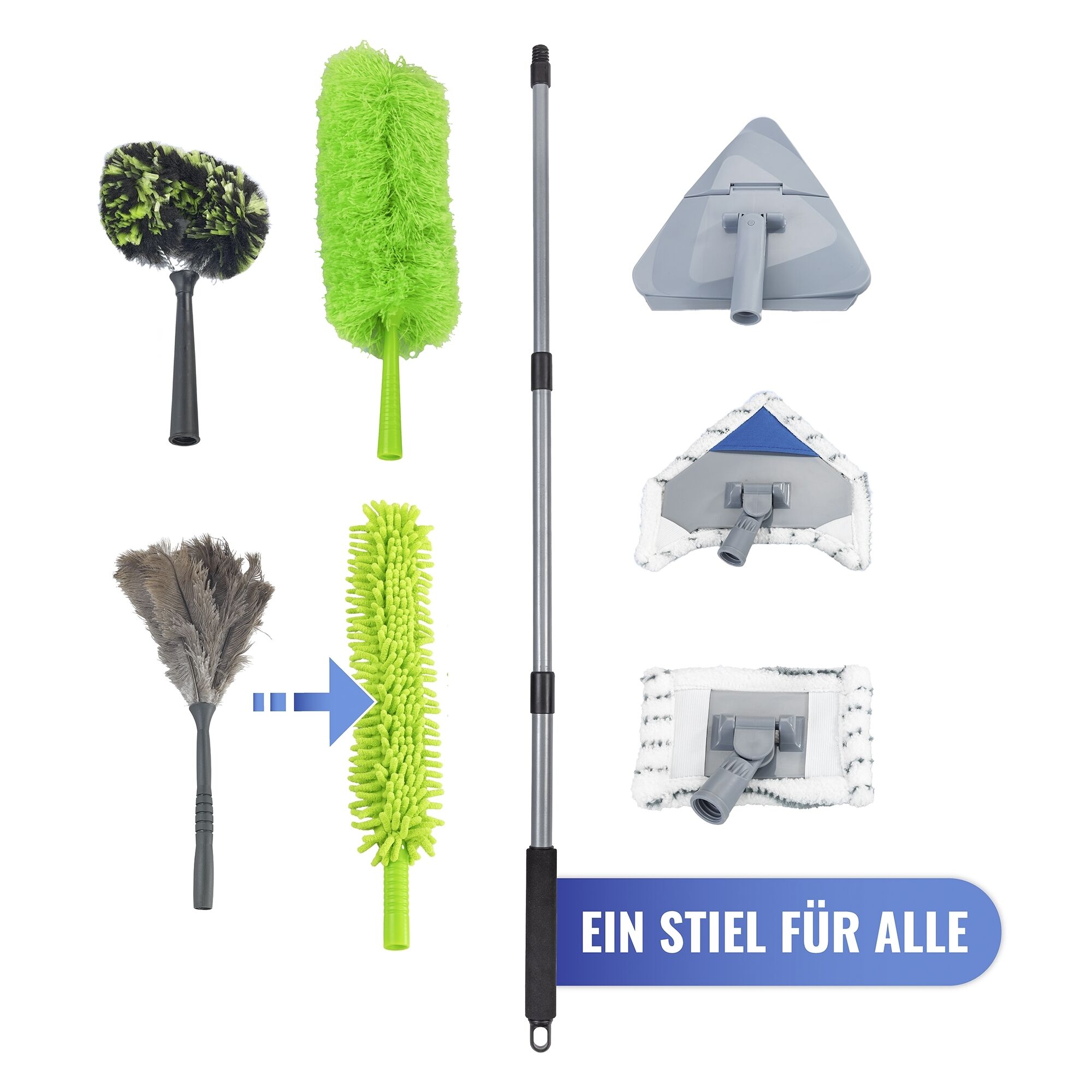 Staubschwert inkl. Teleskopstiel knickbar