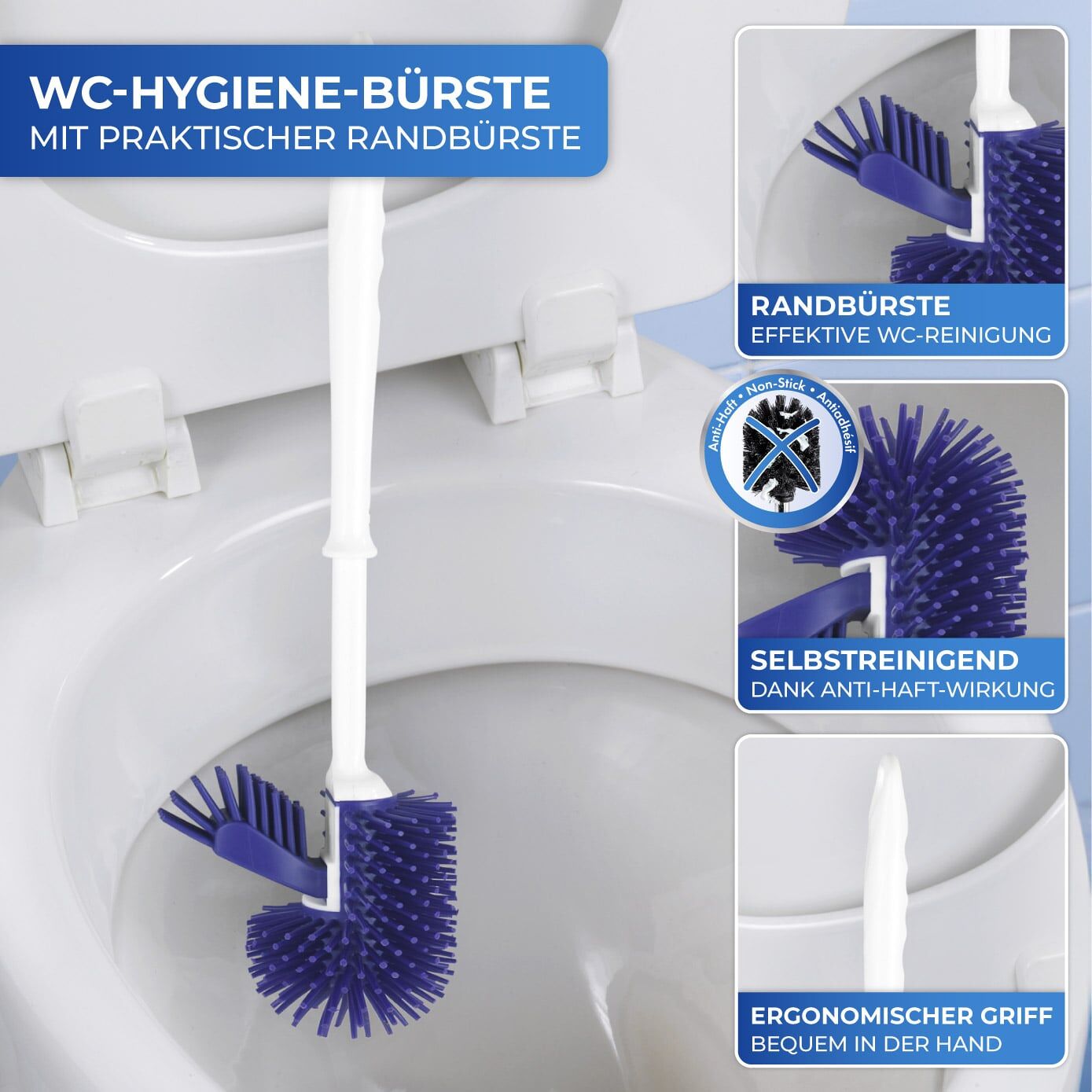 WC-Hygiene-Garnitur, Lila, 2er set