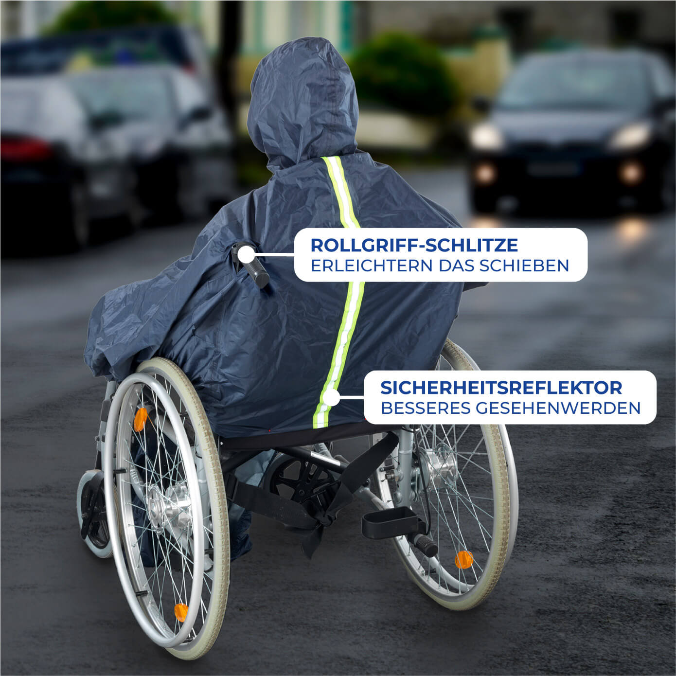 Rollstuhl-Regencape Rollstuhl-Regencape