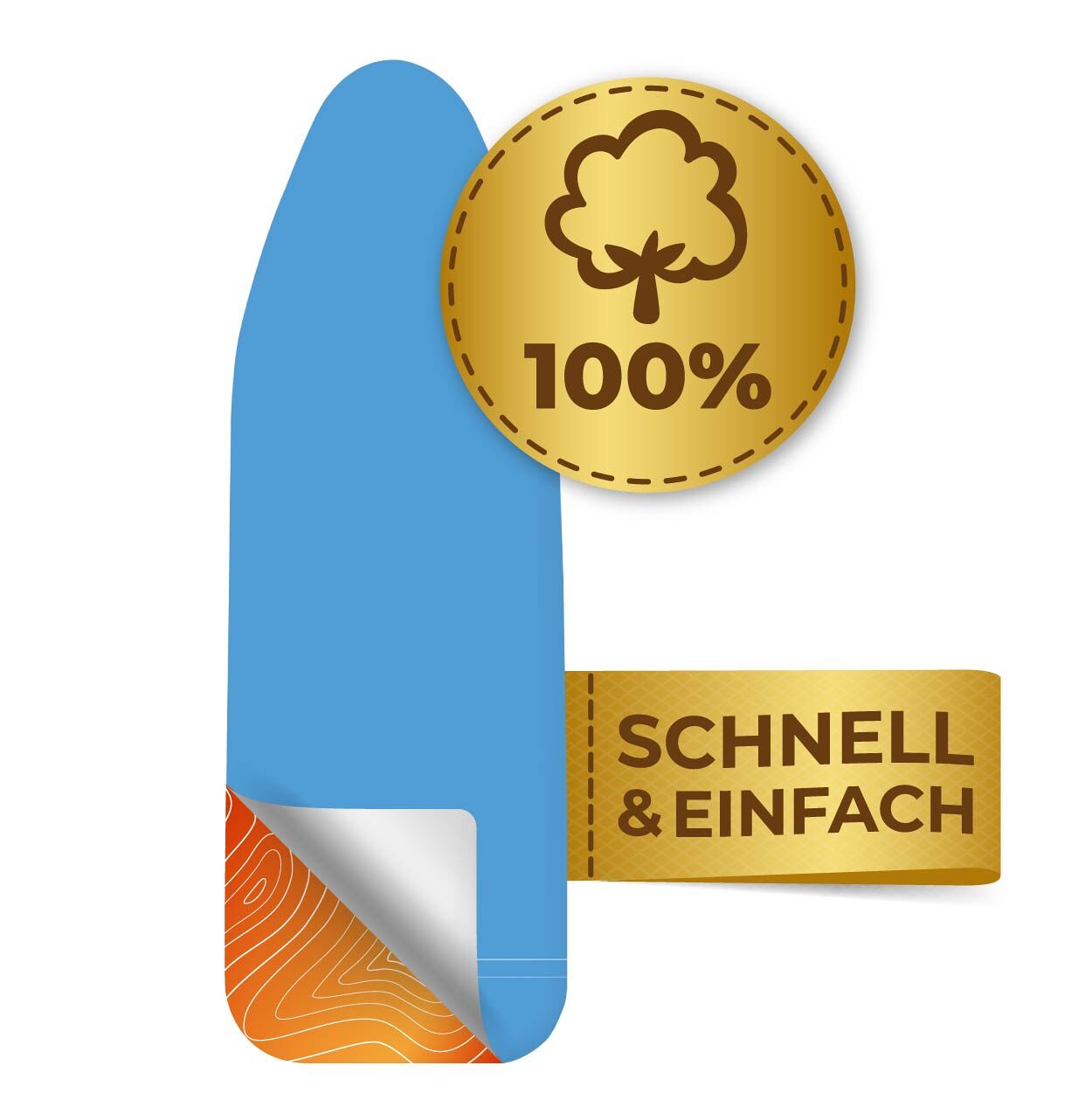 Bügeltischbezug Keramik M, Bügelbrettbezug, 125 x 40 cm Bügeltischbezug Keramik M, Bügelbrettbezug, 125 x 40 cm