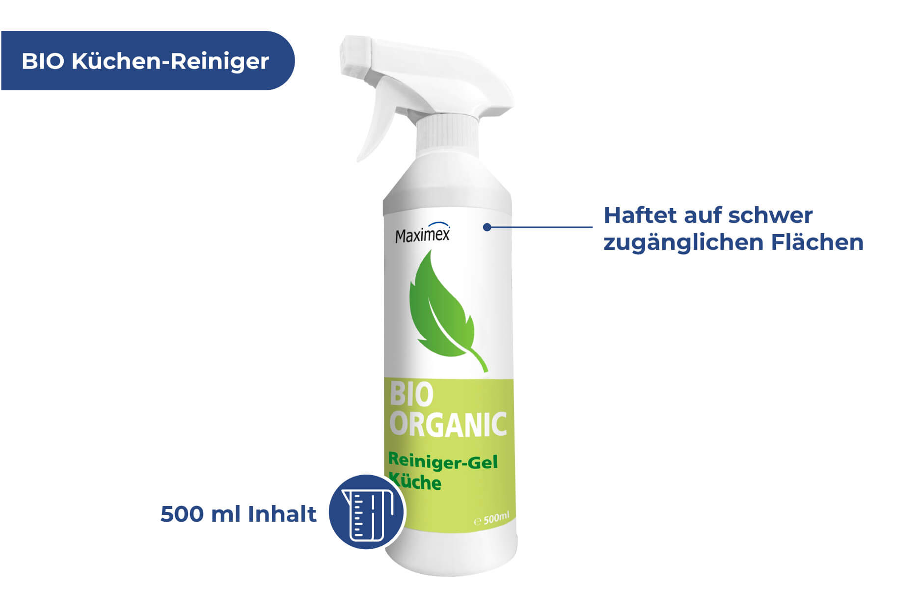 BIO Küchen Reiniger Gel, 500 ml BIO Küchen Reiniger Gel, 500 ml