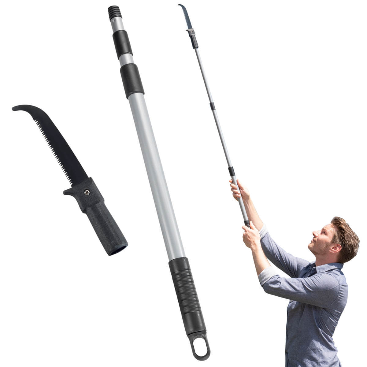 Astsäge mit Teleskopstiel 2in1