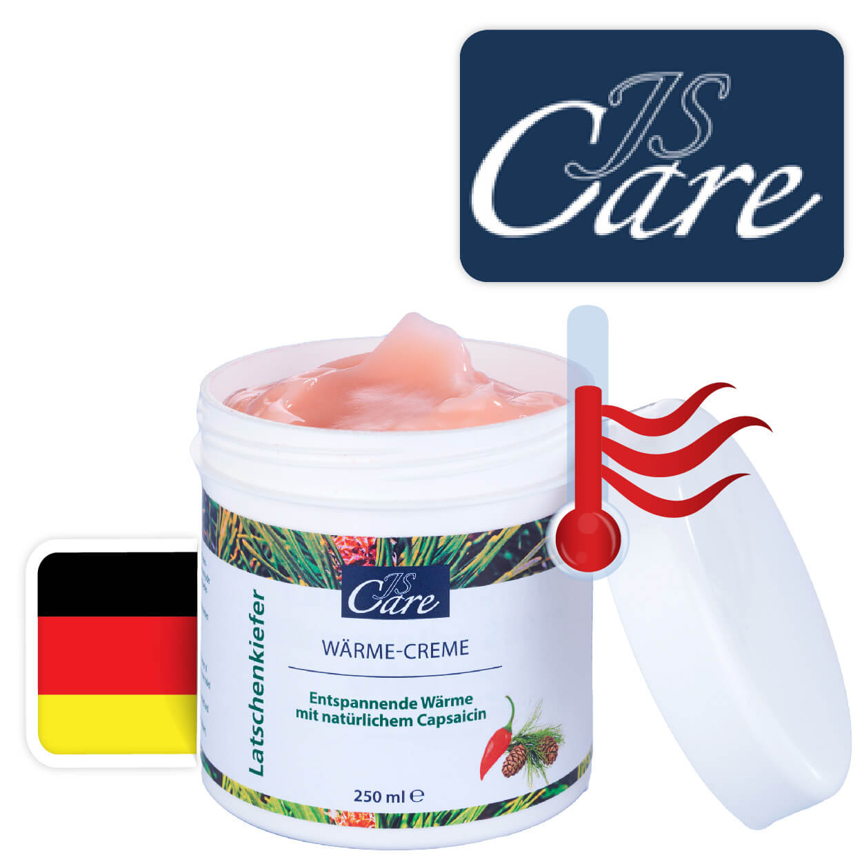 JS Care Latschenkiefer Wärme-Creme, 250 ml