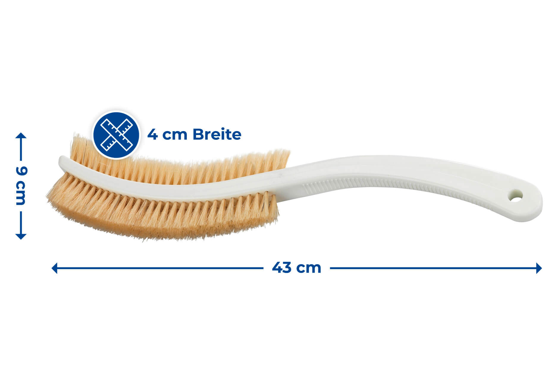 Massagebürste mit seidenweichen Borsten Massagebürste mit seidenweichen Borsten