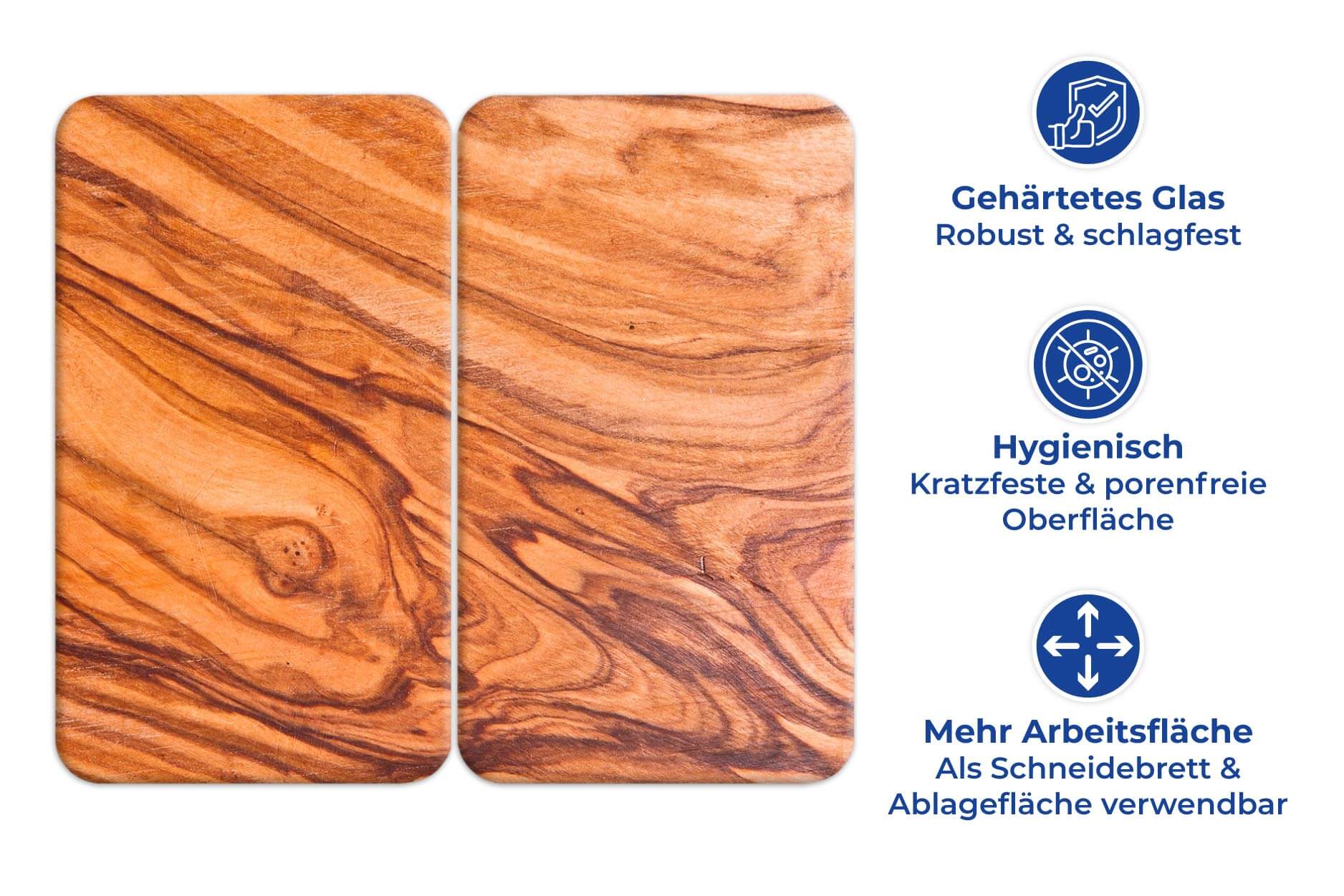 Herdabdeckplatte Universal Chalet 2er Set, für alle Herdarten Herdabdeckplatte Universal Chalet 2er Set, für alle Herdarten
