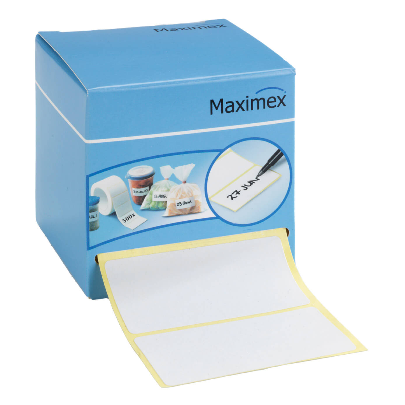 Haftetiketten 500 Stück, mit Dispenser