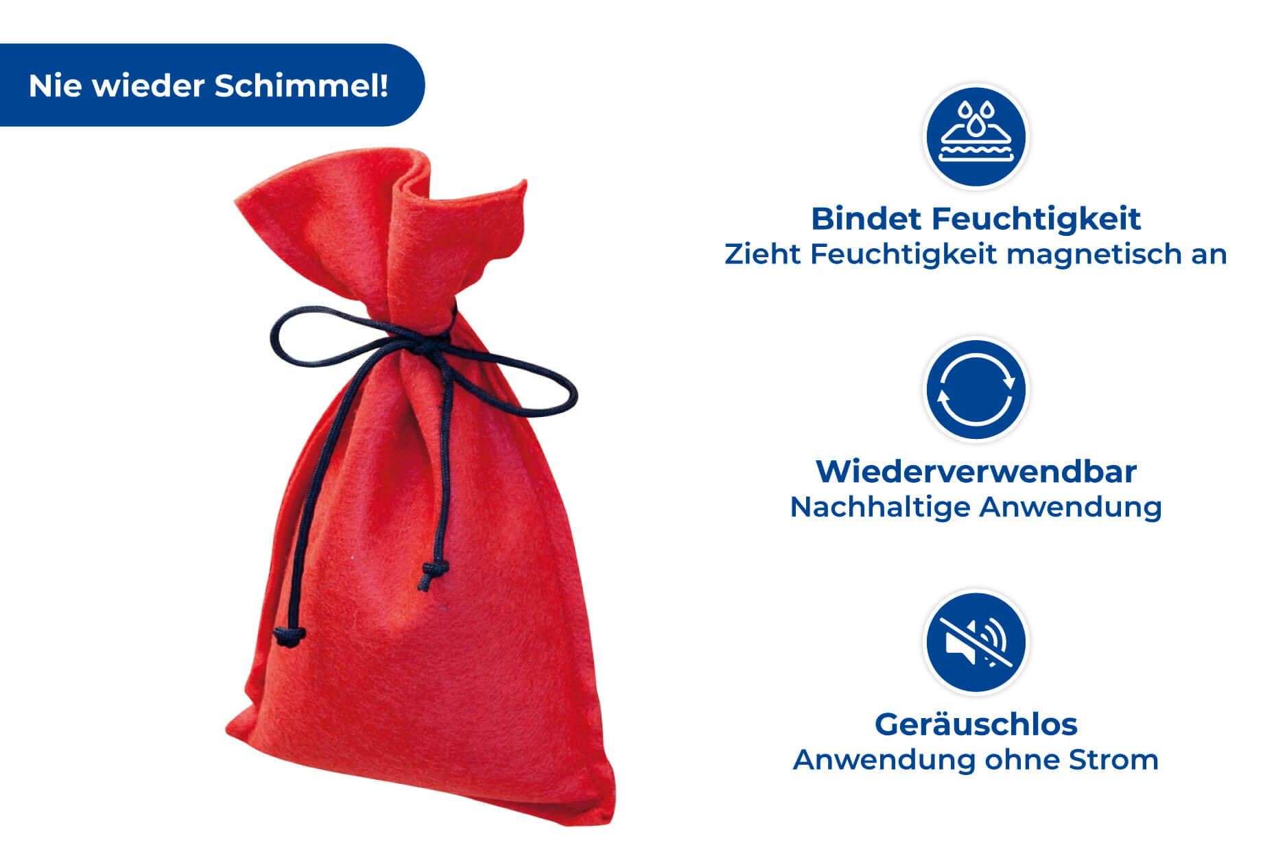 Raumentfeuchter-Sack 1kg Maximex rot
