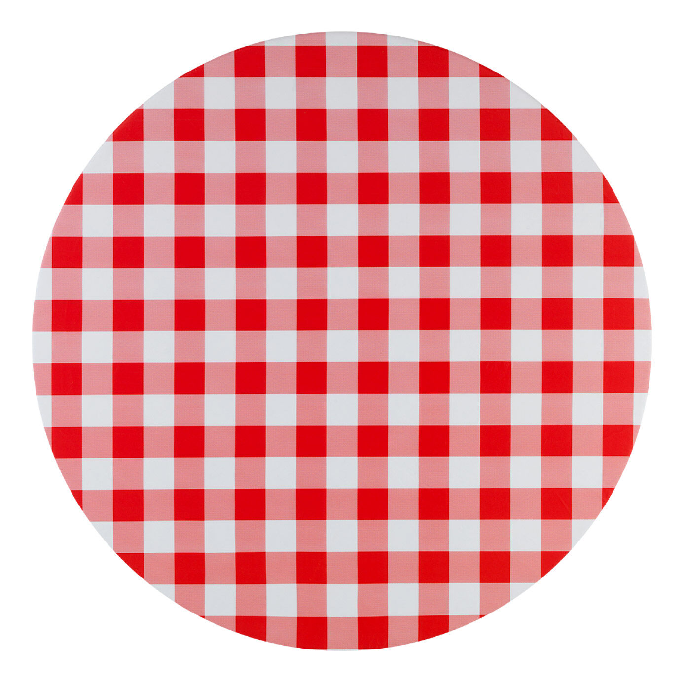 Spann-Tischdecke Karo rot