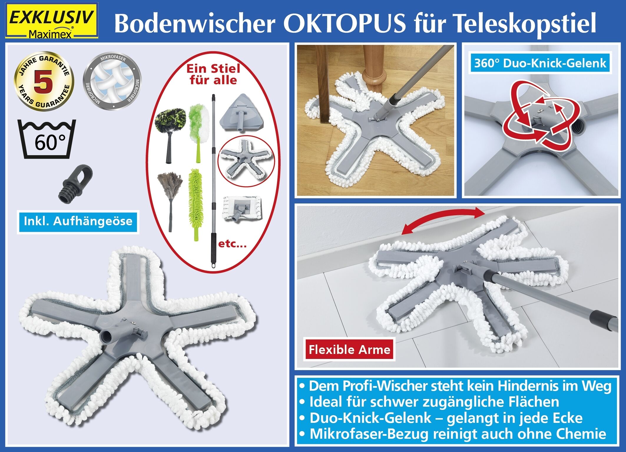 Bodenwischer OKTOPUS