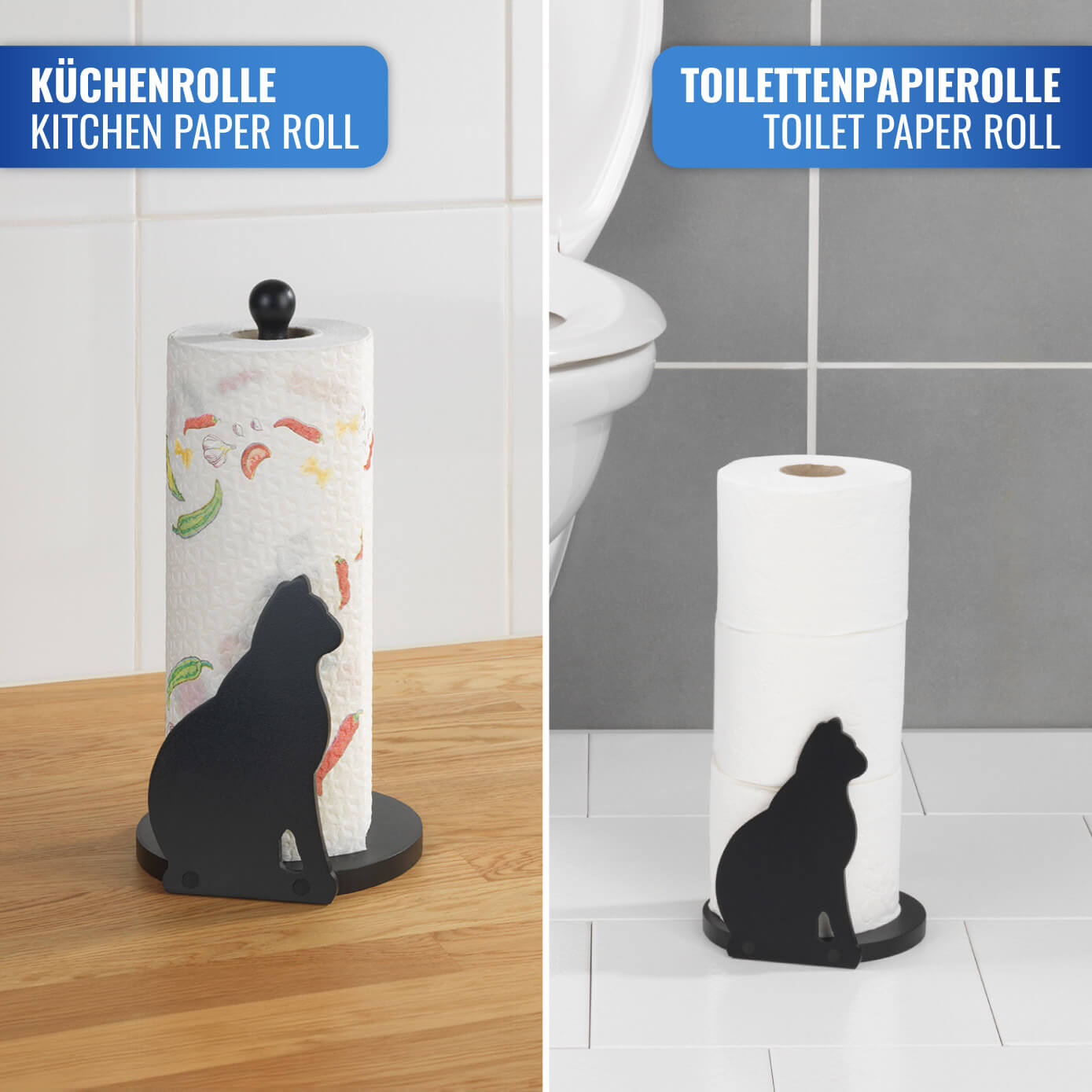 Papierrollenhalter Katze