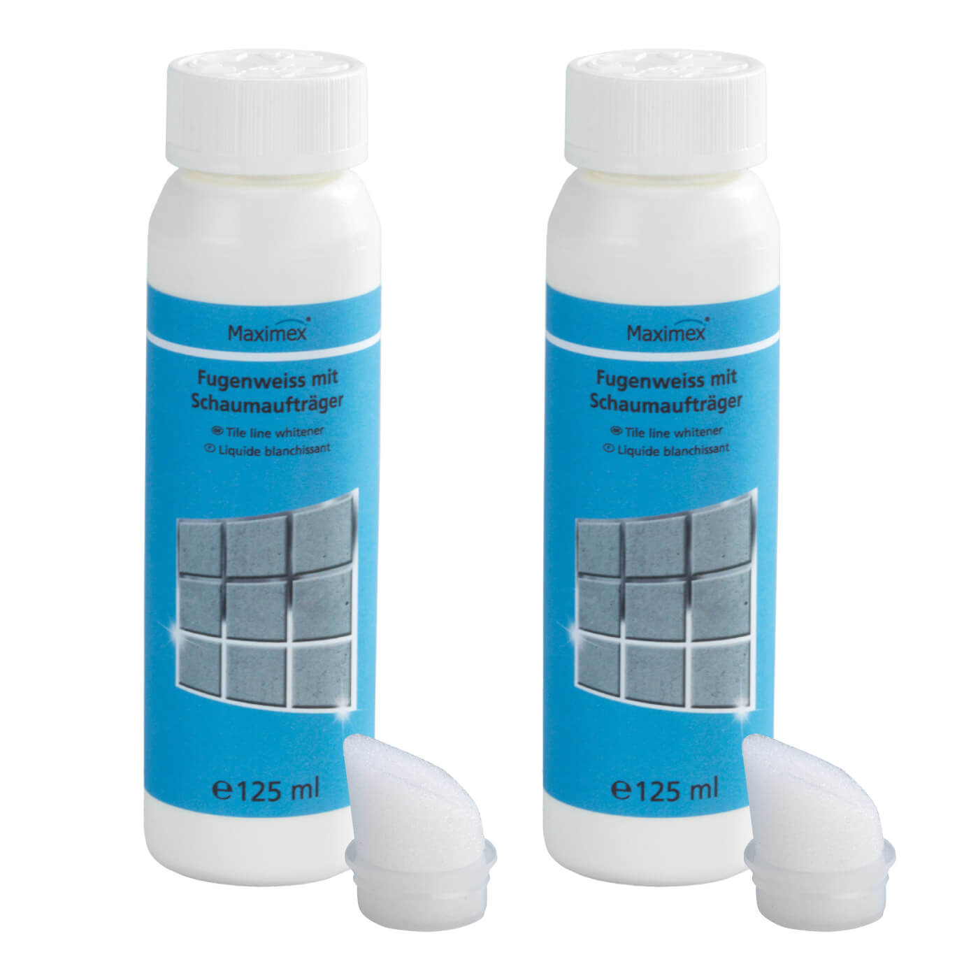 Fugenweiß mit Schwammaufträger 2x125 ml