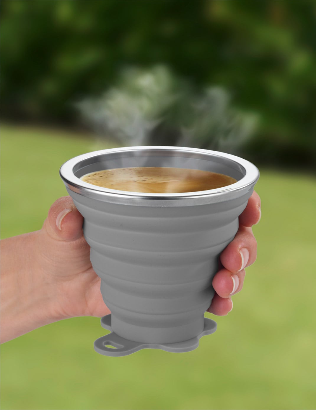Faltbarer Silikon To-Go-Becher, 250 ml