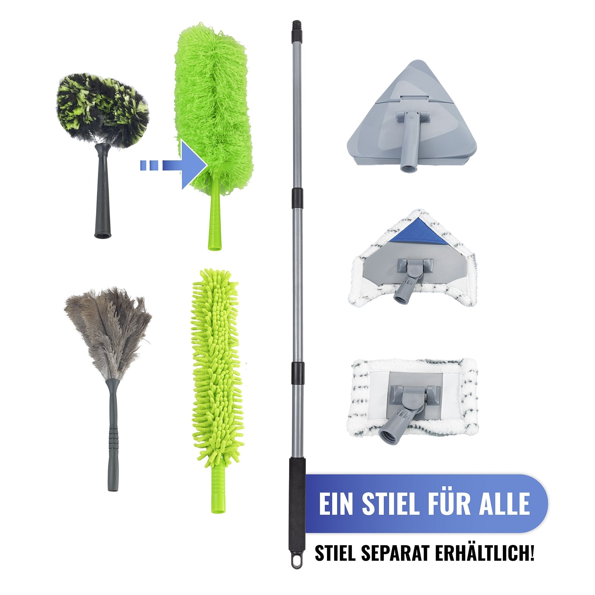 Mikrofaser-Staubwedel grün